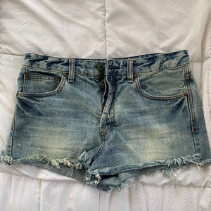 Free People Ripped Jean Shorts